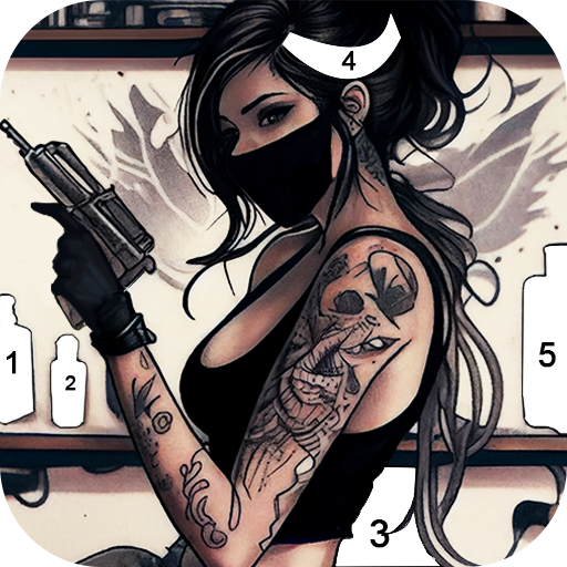 Tattoo Coloring games Mod