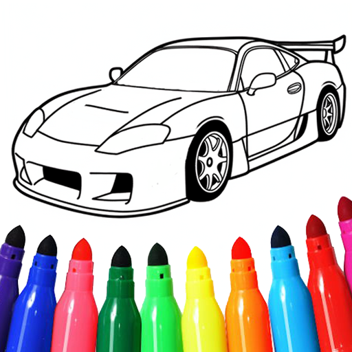 Car coloring games - Color car Mod