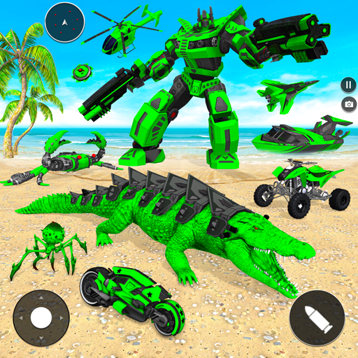Crocodile Animal Robot Games Mod